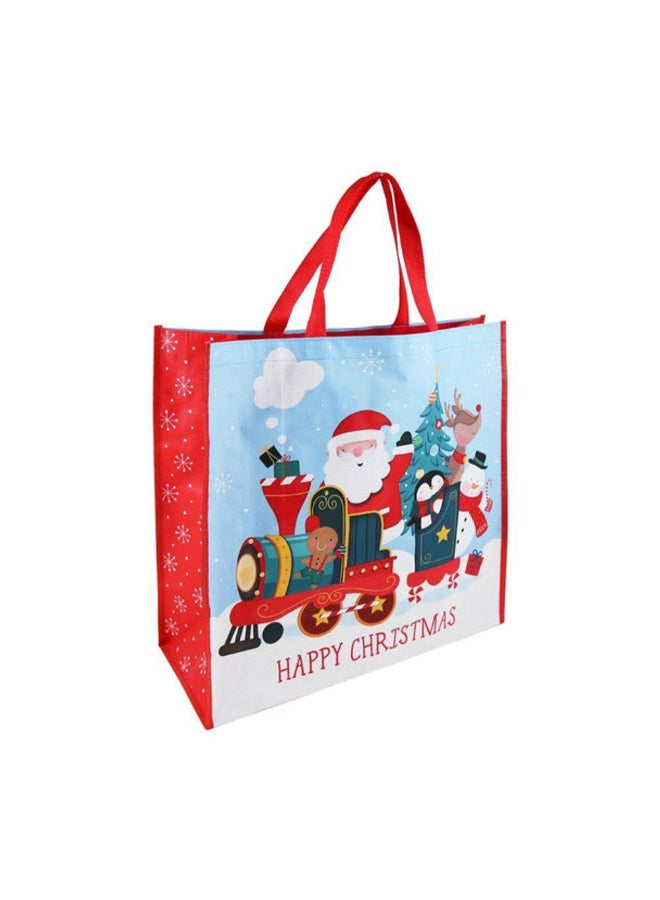 Eurowrap Happy Christmas Santa on Train Jumbo Gift Bag (45 x 0.5 x 45 cm)